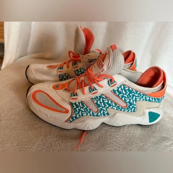 adidas | Shoes | Adidas White And Orange Athletic Shoes Modern Design |  Poshmark